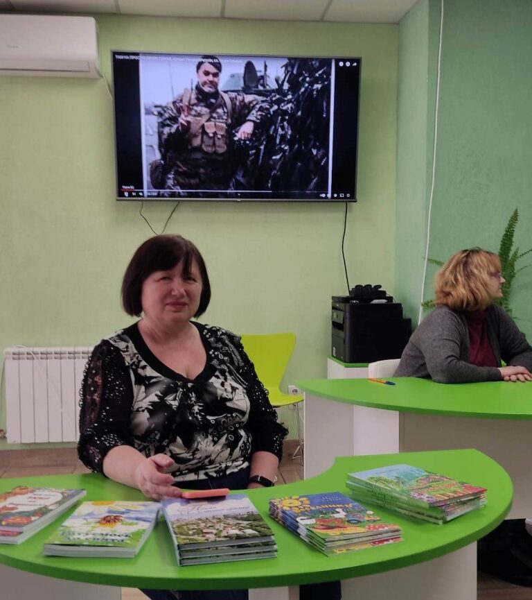 Презентація нових дитячих книжок київської письменниці Надії Семени в бібліотеці ім. Миколи Руденка.